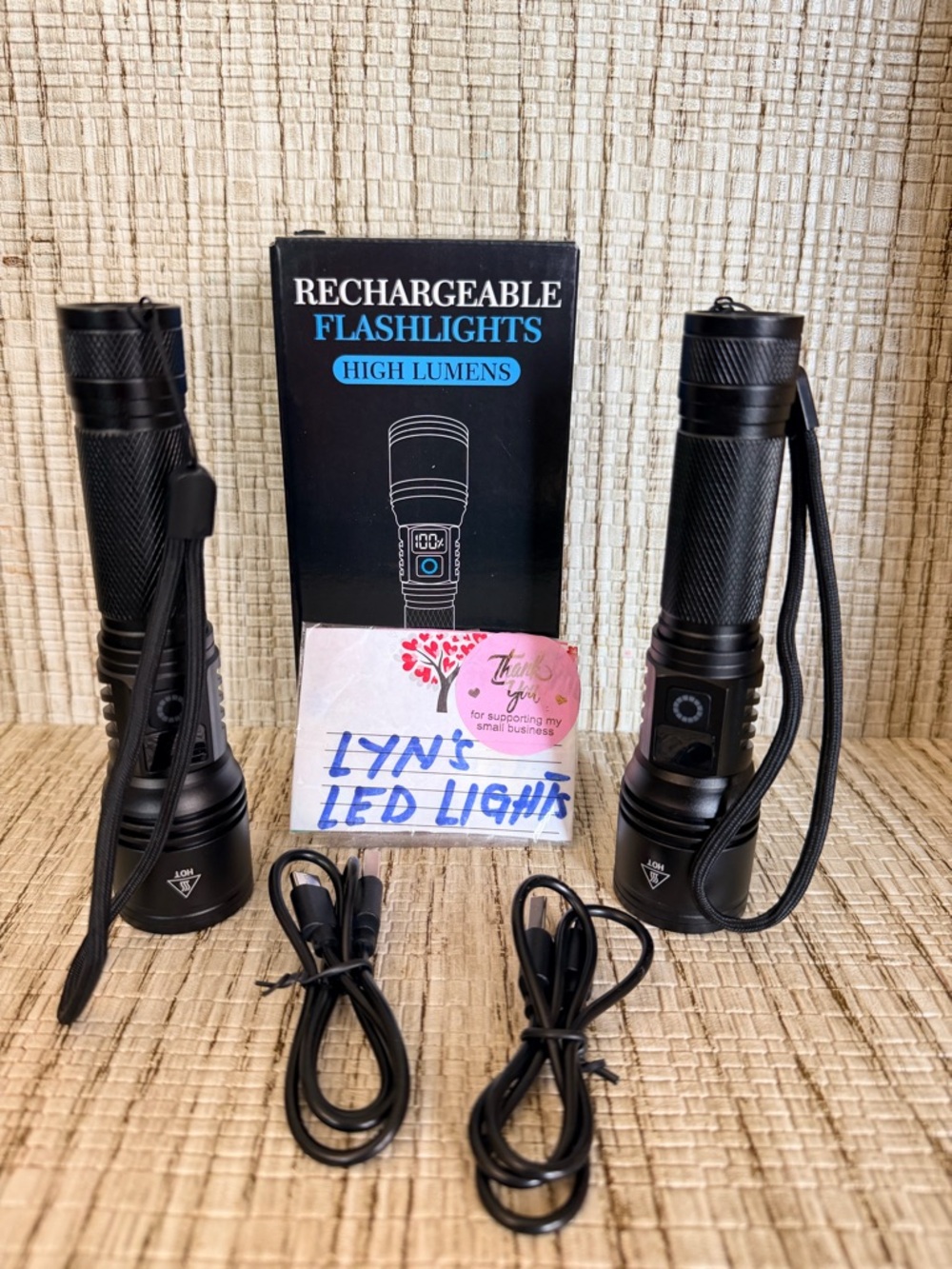 Flashlight Rechargeable 2pack - Picture 2 of 4